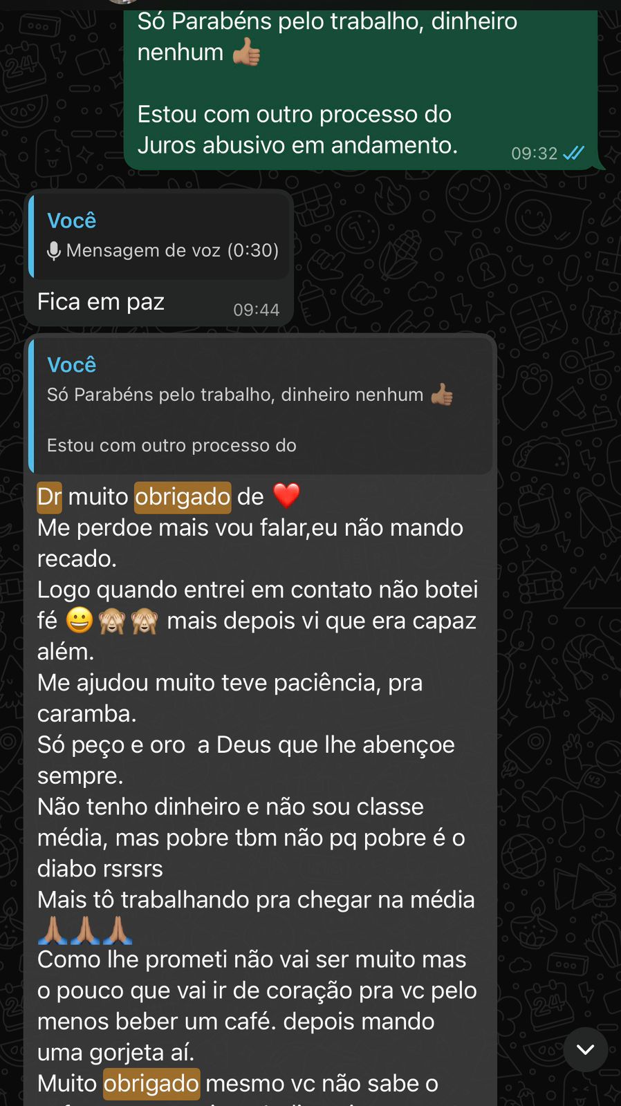 Comentário de cliente 4